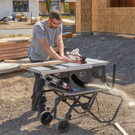 On Special: SawStop Jobsite Saw Pro mounted on Mobile Cart