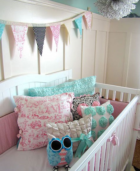 fabric bunting for nursery