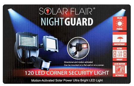 solar power security outdoor lights