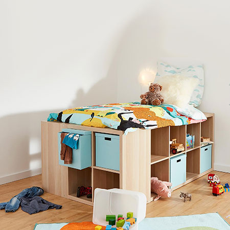 Build a Child's Bed with Flatpack Bookshelves