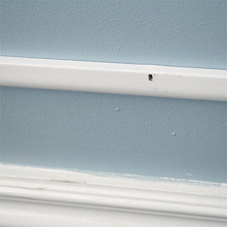 add fake skirting to walls