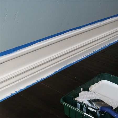add fake skirting to walls