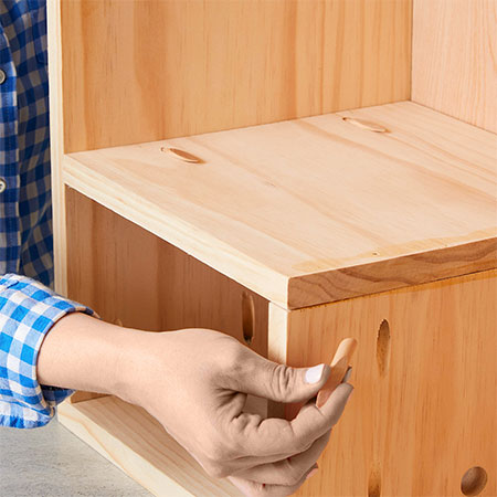 use pocket-hole wood plugs to fill pocket-holes