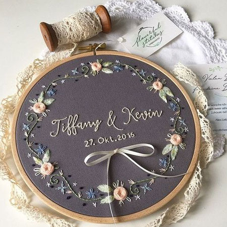 embroidery wedding memory