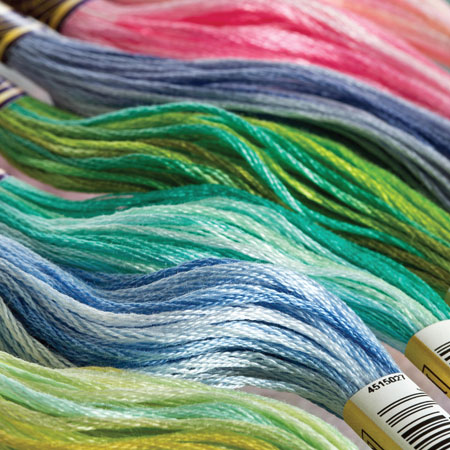 dmc over dyed colour embroidery thread