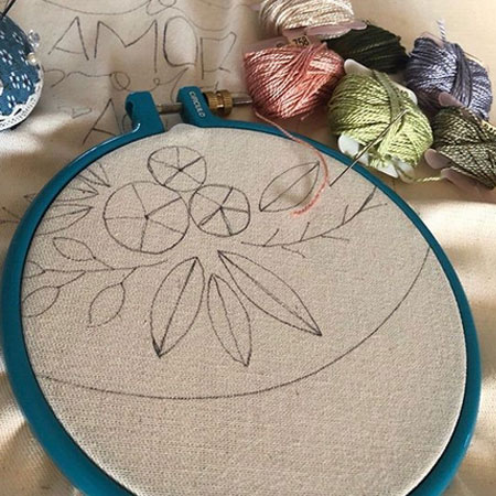 draw designs for embroidery projects