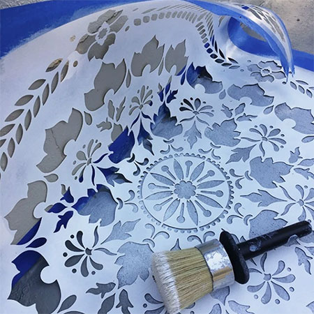 Dress Up your Outdoors with Paint and Stencils
