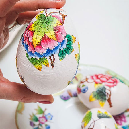How to Decoupage Pretty Easter Eggs