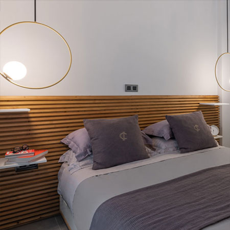 Brilliant DIY Idea for a Bed Headboard