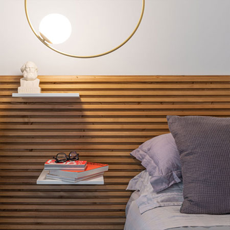 Brilliant DIY Idea for a Bed Headboard