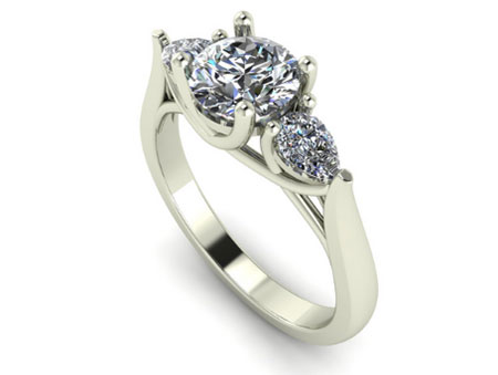 Custom Moissanite Engagement Rings
