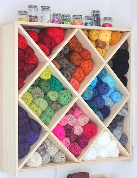 store yarn or balls of wool