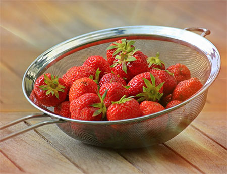 wash fruit and vegetables before packing away