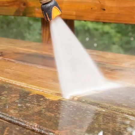 Cleaning a Patio, Entertainment Area or Deck