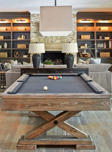 modern man cave or games room