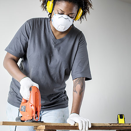 wear safety gear when doing diy