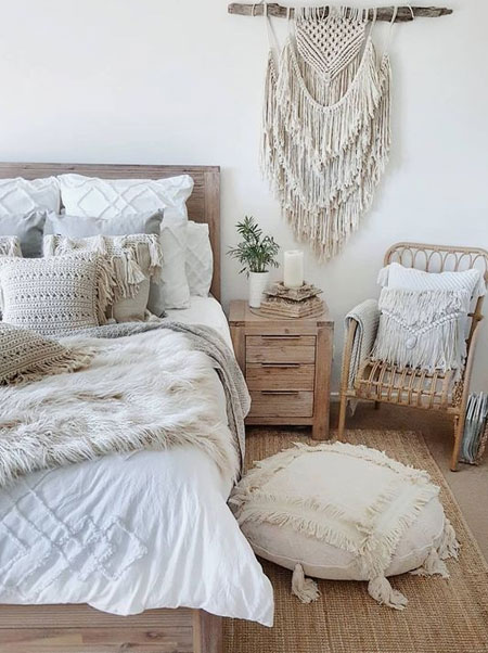 macrame wall hanging bedroom