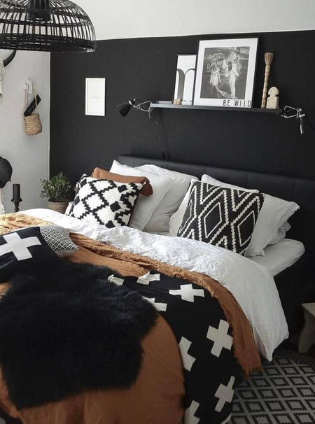 add pops of black or white for interest