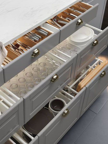 drawers offer better storage for kitchens