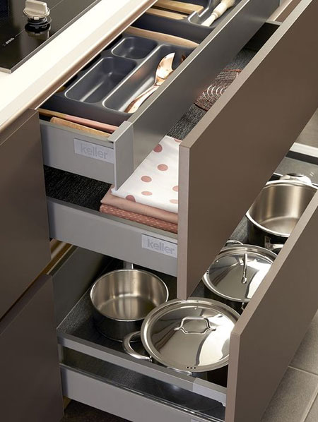 pullout drawers for pots and pans