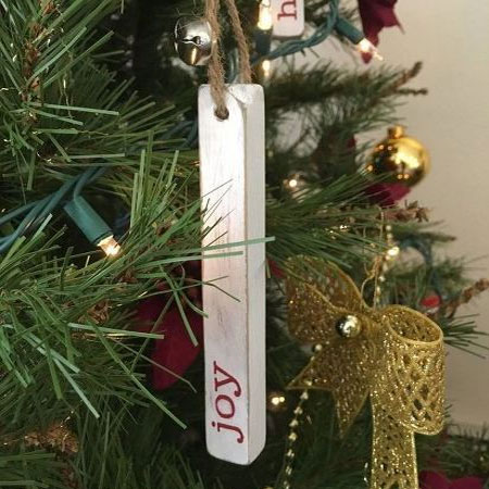 scrap wood tree decorations