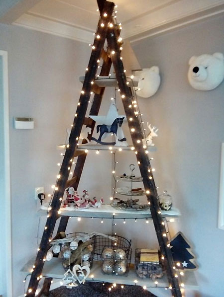 stepladder christmas tree ideas