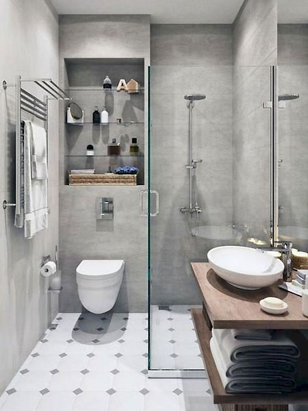 how to enlarge or increase size of bathroom