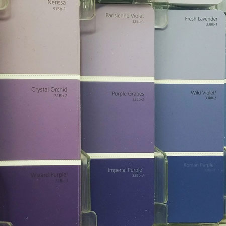 take home colour swatch cards