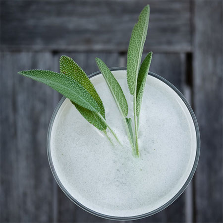 sage with cocktails