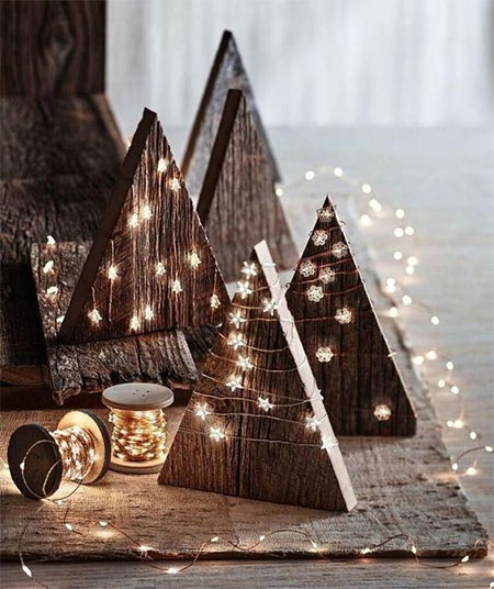 turn wood scraps into festive decorations