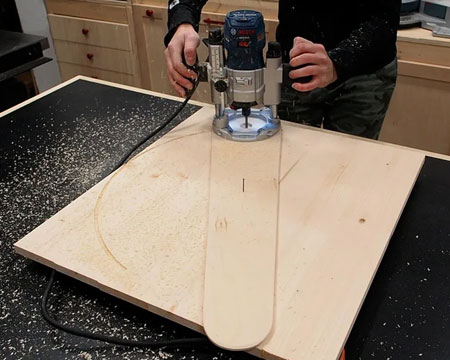cut perfect circles with a router