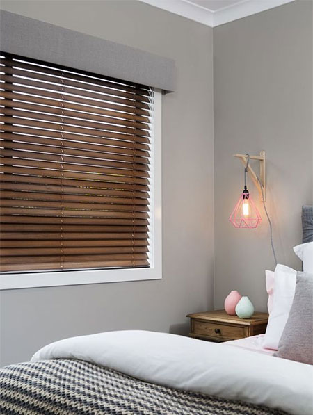 wood or aluminium blinds offer easy maintenance