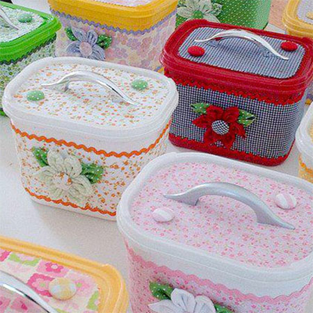 upcycle or recycle ice cream tubs into storage containers