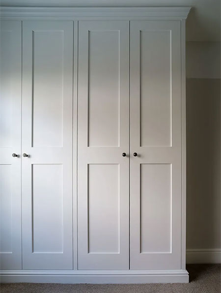 shallow built in cupboards for clothes