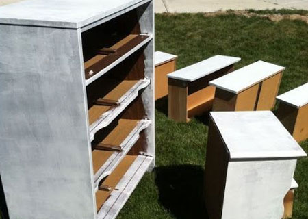 take furniture apart for sanding or painting