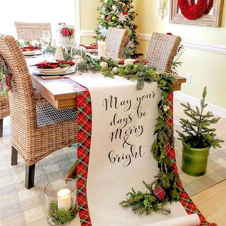 How To Make A Tablecloth For Christmas