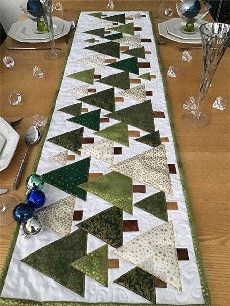 how to sew festive table runner for christmas