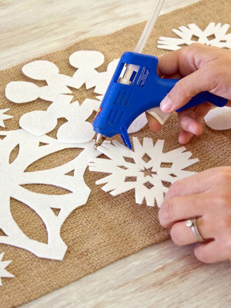 snowflake design festive holiday tablecloth