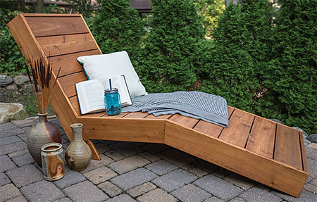Make a Pine Sun Lounger for the Poolside
