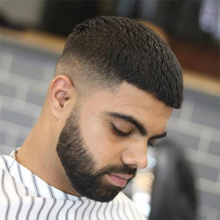 How To Cut A Crew Cut & Fade Hairstyle -