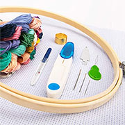 embroidery starter kits with 100 threads