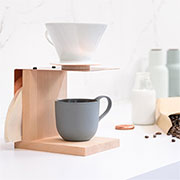 coffee filter stand for porcelain or stainless steel holder