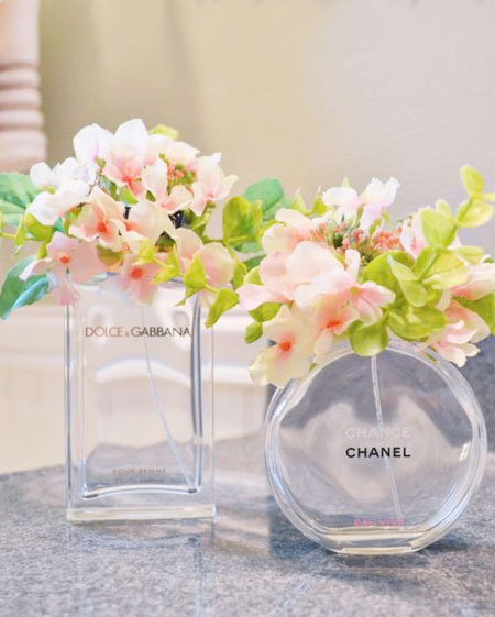 perfume bottle vase for flowers