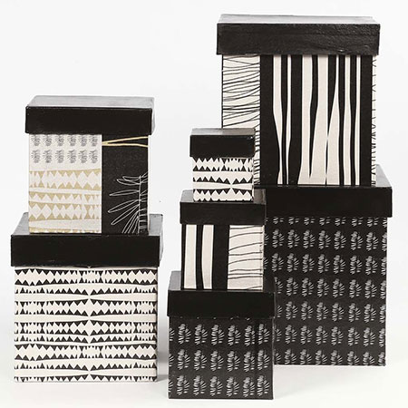 how to decoupage gift boxes
