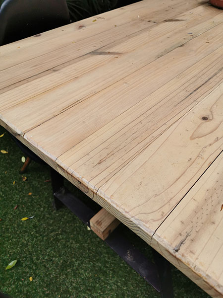 you can use pine for outdoor projects