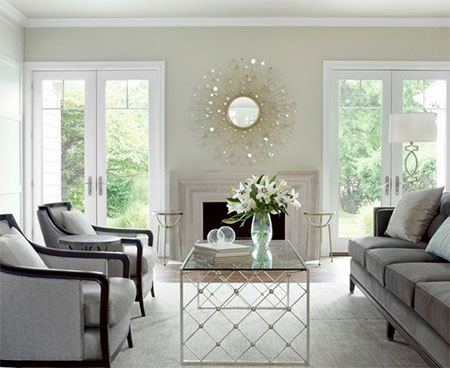 mid century modern living room