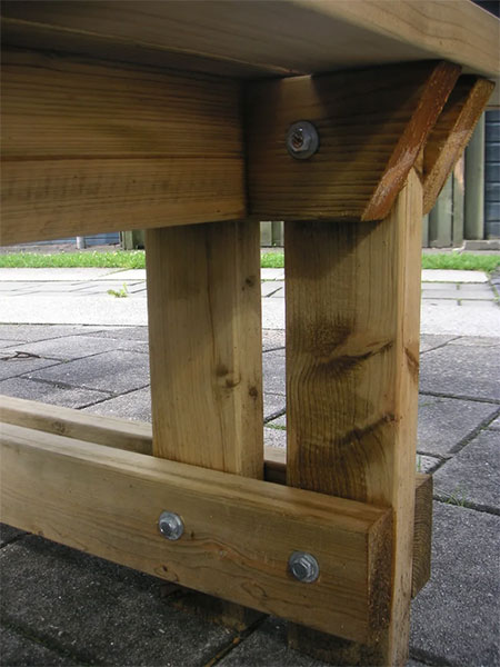 assemble seat for picnic table