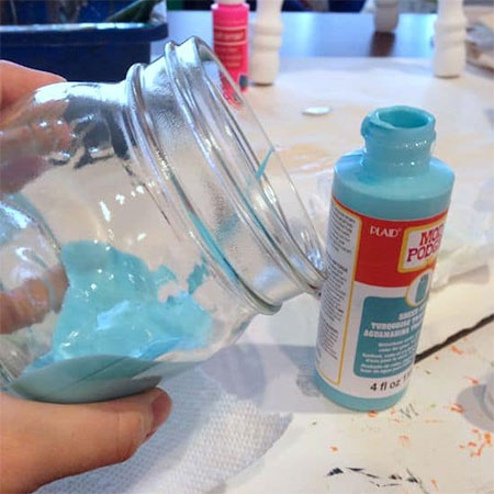 How To Add Colour To Glass Jars And Glass Containers