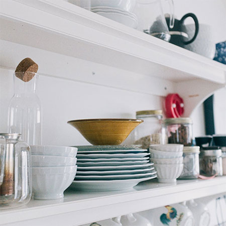 shelf ideas for kitchen