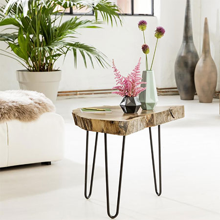 how to recycle tree stump into table